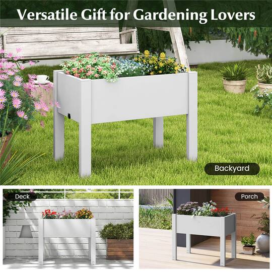 Costway 14gal. Raised Garden Bed with Water Level Indicator & Drainage Hole